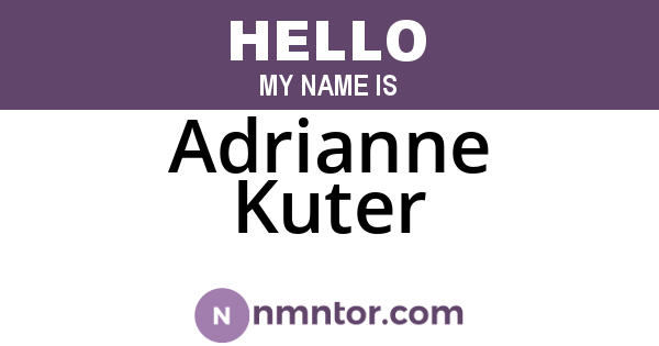 Adrianne Kuter