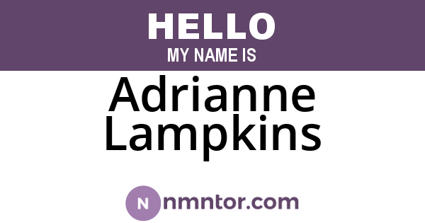 Adrianne Lampkins