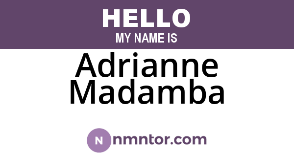 Adrianne Madamba