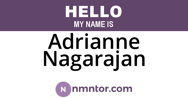 Adrianne Nagarajan