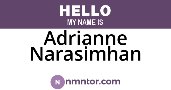 Adrianne Narasimhan