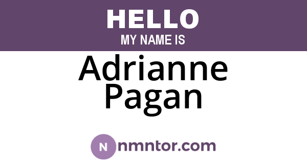 Adrianne Pagan