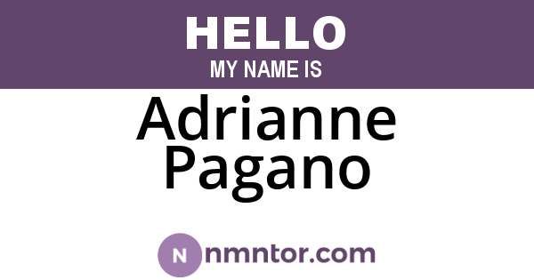 Adrianne Pagano