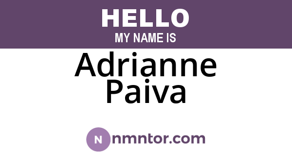 Adrianne Paiva