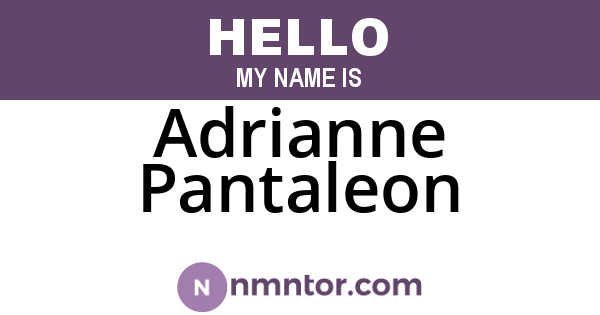 Adrianne Pantaleon