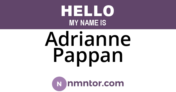 Adrianne Pappan