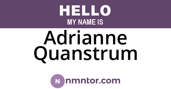 Adrianne Quanstrum