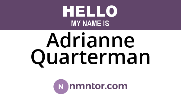 Adrianne Quarterman