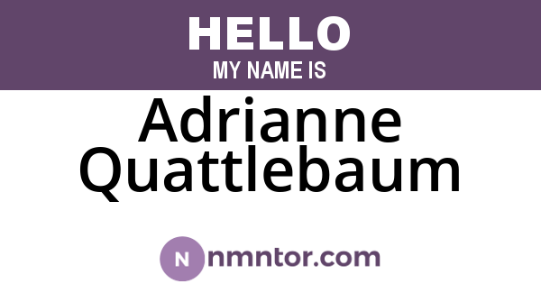 Adrianne Quattlebaum