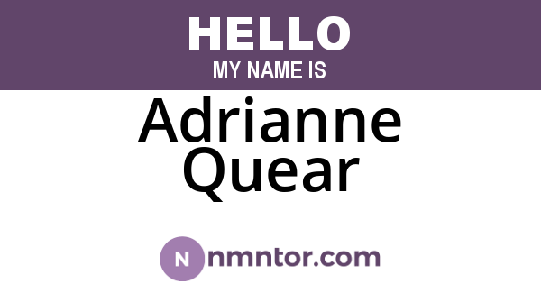 Adrianne Quear
