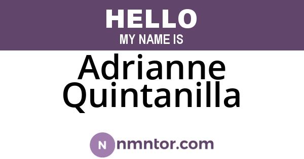 Adrianne Quintanilla