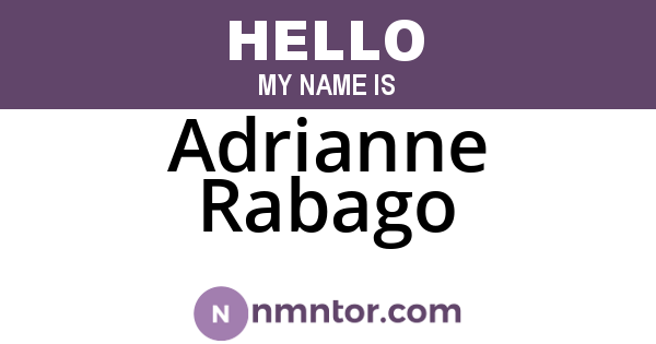 Adrianne Rabago