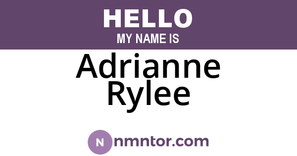 Adrianne Rylee