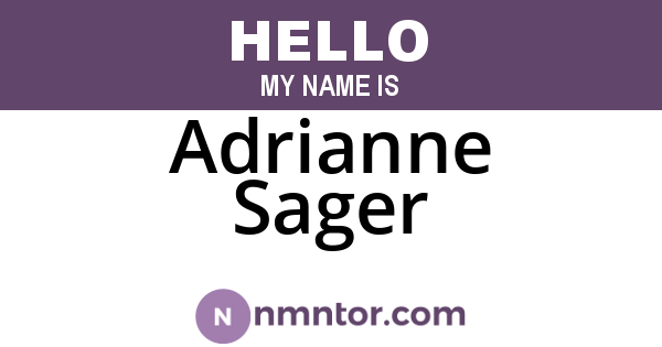 Adrianne Sager