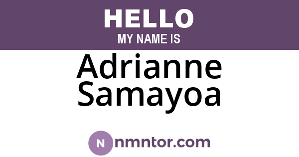 Adrianne Samayoa
