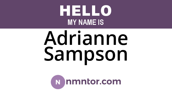 Adrianne Sampson