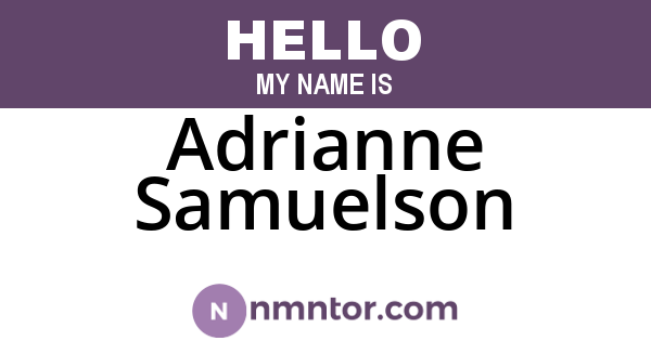 Adrianne Samuelson