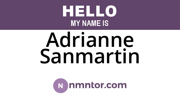 Adrianne Sanmartin