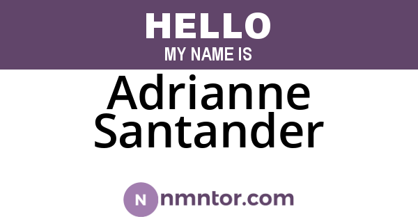 Adrianne Santander