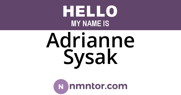 Adrianne Sysak