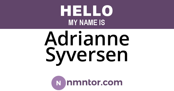 Adrianne Syversen