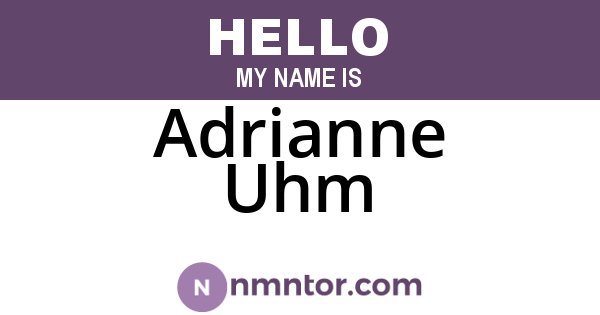 Adrianne Uhm