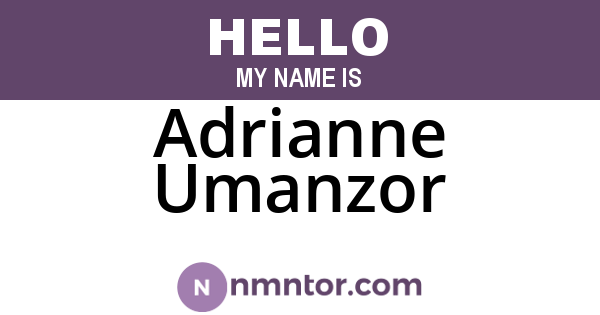 Adrianne Umanzor