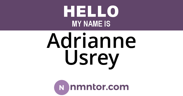 Adrianne Usrey