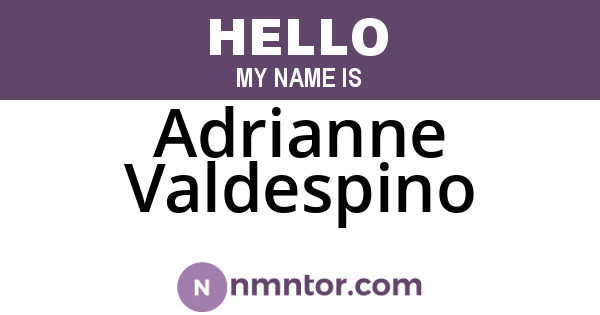 Adrianne Valdespino
