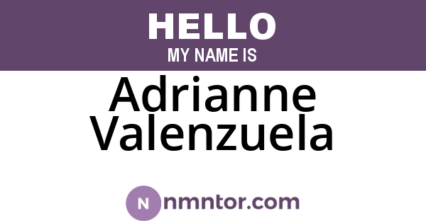 Adrianne Valenzuela