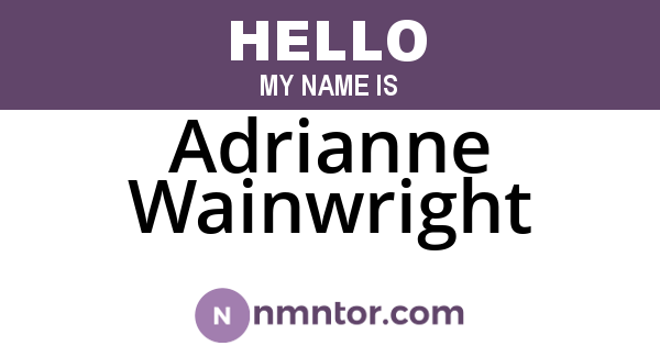 Adrianne Wainwright