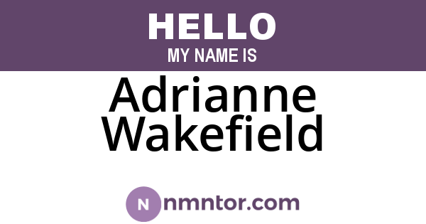 Adrianne Wakefield