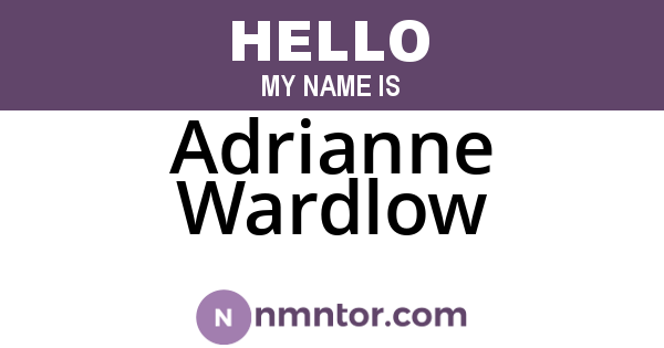 Adrianne Wardlow