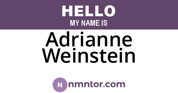 Adrianne Weinstein