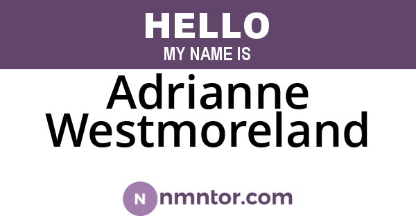 Adrianne Westmoreland