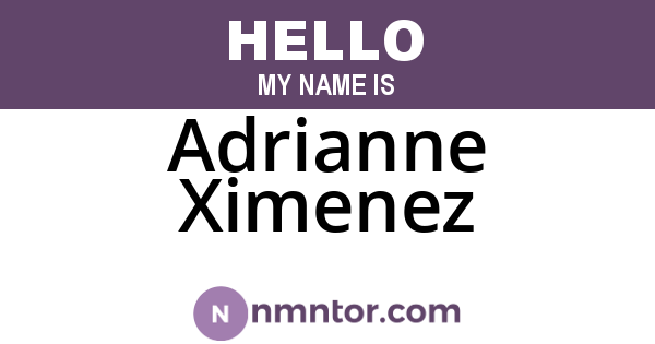 Adrianne Ximenez