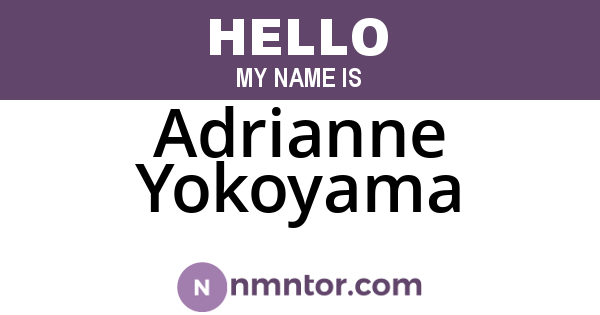 Adrianne Yokoyama