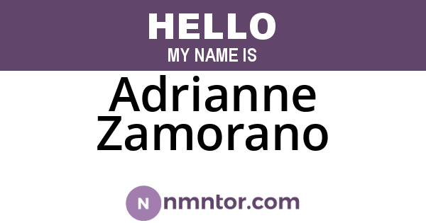 Adrianne Zamorano