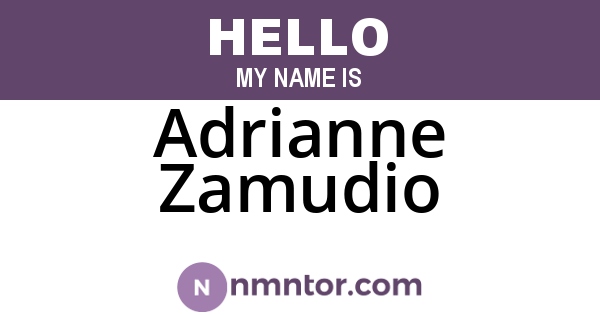 Adrianne Zamudio