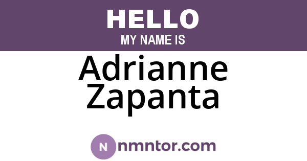 Adrianne Zapanta