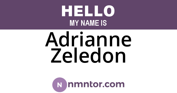 Adrianne Zeledon