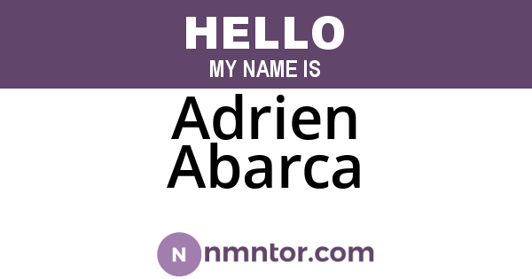 Adrien Abarca