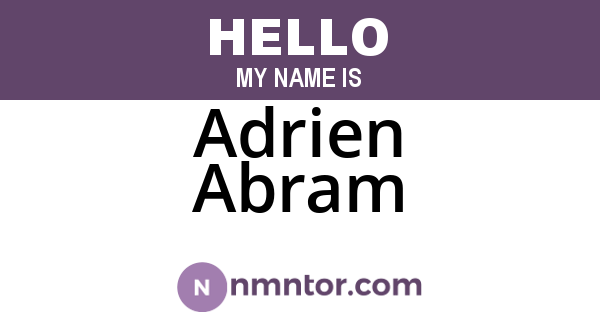 Adrien Abram