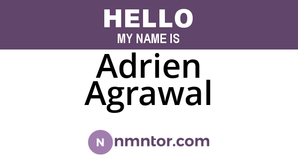 Adrien Agrawal