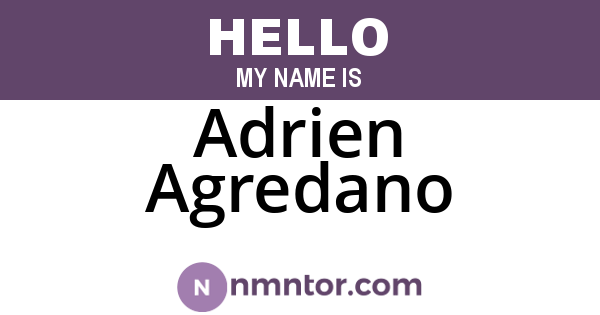 Adrien Agredano
