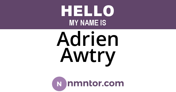 Adrien Awtry