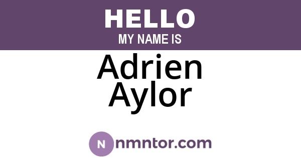 Adrien Aylor