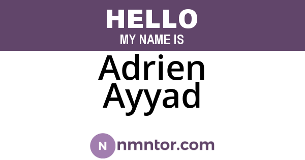 Adrien Ayyad