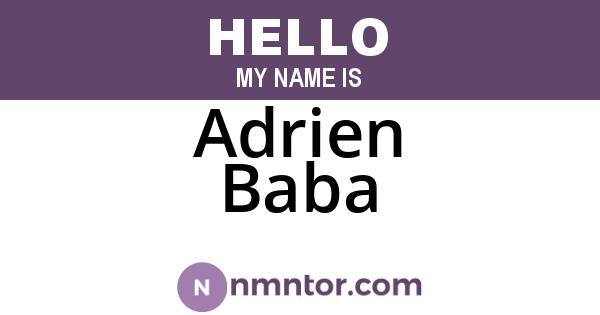Adrien Baba