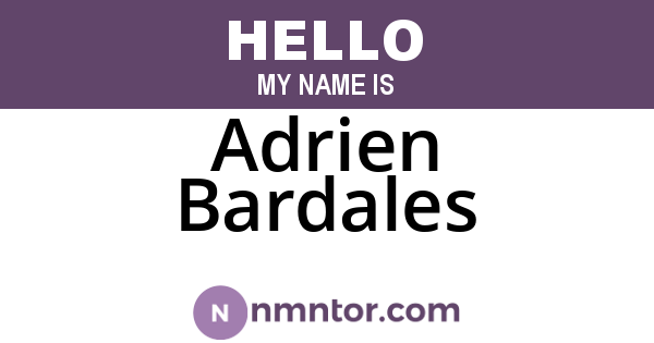 Adrien Bardales